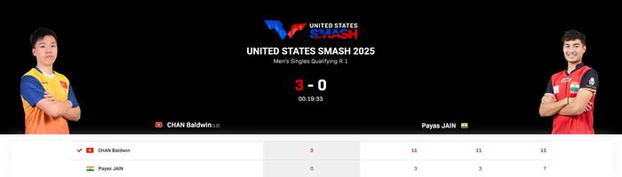 HTH华体会-陈颢桦3比0横扫贾恩晋级WTT美国大满贯男单次轮